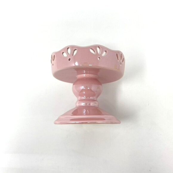 Target Ceramic Iridescent Pedestal Dish Candy Decor Pink Yellow - Picture 4 of 9